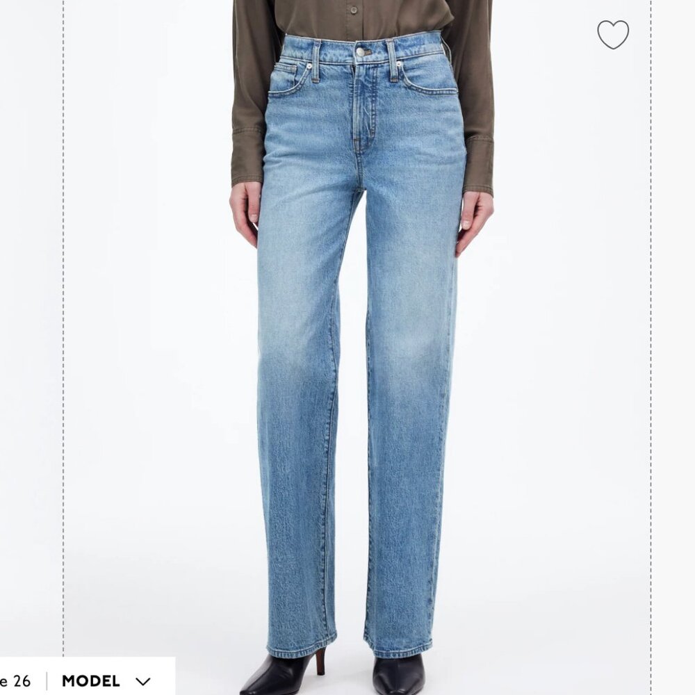 Madewell, The Perfect Vintage Wide-Leg Jean, Size 31, Enmore Wash
